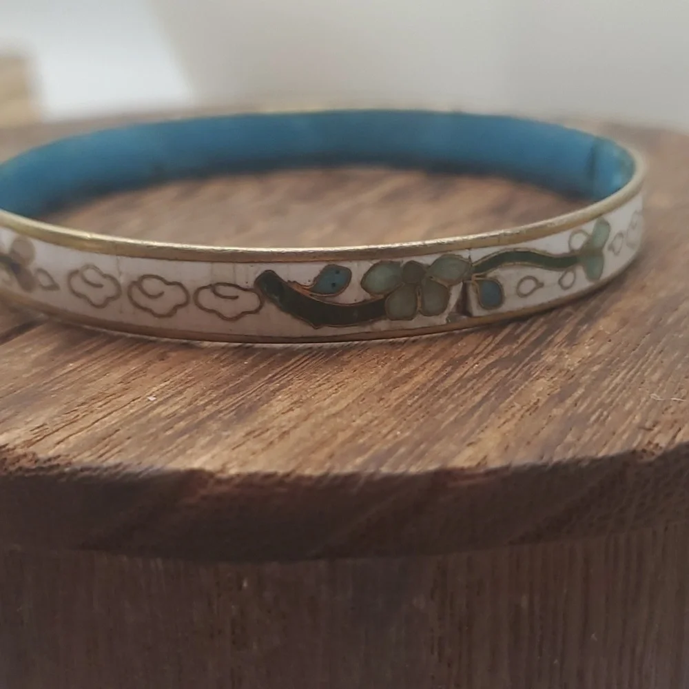 Antique French enamel cloissone‎ bracelet  B2123